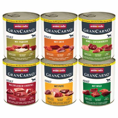 animonda GranCarno Adult 6x800g Kräftige Variation Mixpack II (animonda GranCarno)