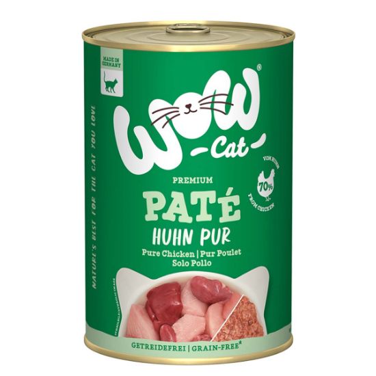 WOW CAT Adult Huhn Pur 6x400g (WOW! Cat)