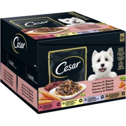 Cesar Feines im Frischebeutel in Sauce Multipack 24x100g (Cesar)