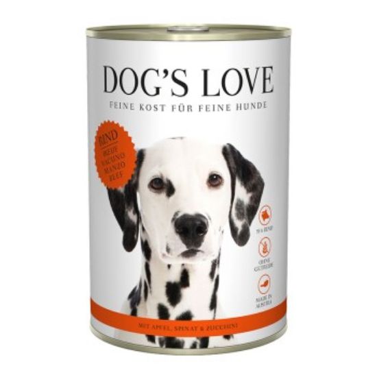 DOG'S LOVE Adult Classic 6x400g Rind mit Apfel und Spinat (Dog's Love)