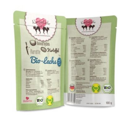 KatzenLiebe Adult 15x100g Bio Lachs (KatzenLiebe)