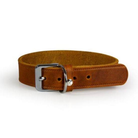 Das Lederband Halsband Weinheim maroon 62 cm, 4 cm (Das Lederband)