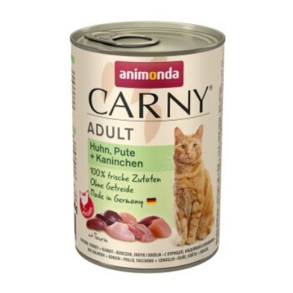 animonda Carny Nassfutter Katze Adult 6x400 g Huhn, Pute und Kaninchen (Animonda)