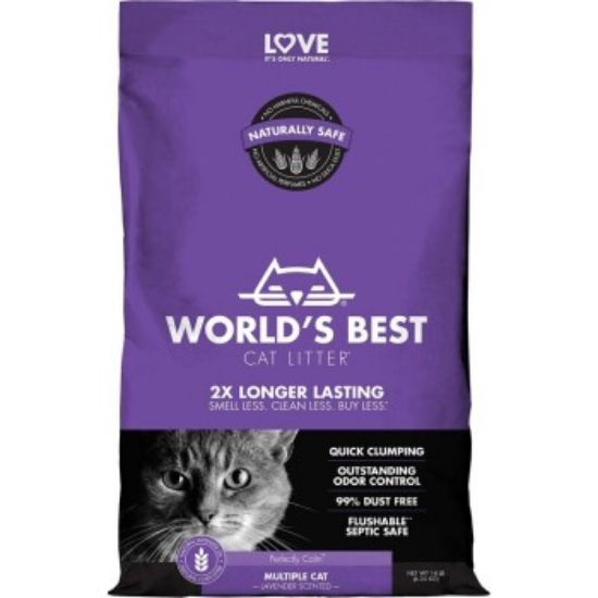 WORLD'S BEST Cat Litter Multiple Lavendel 6,35 kg (WORLD'S BEST)