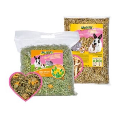 MultiFit 3kg Stroh & 500g Heu mit Löwenzahn (MultiFit)