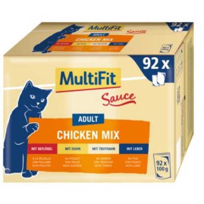MultiFit Adult Chicken Mix Multipack XXL 92x100g (MultiFit)