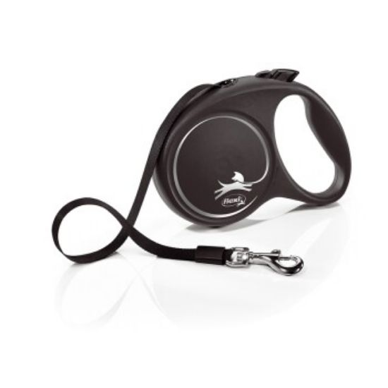 Flexi Black Design Gurt schwarz L, 5 m, 50 kg (Flexi)