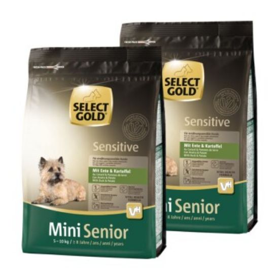 SELECT GOLD Sensitive Mini Senior Ente & Kartoffel 2x1 kg (SELECT GOLD)