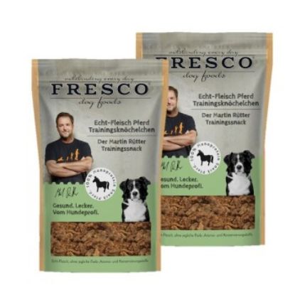 FRESCO M. Rütter Trainingsknöchelchen 2x150g Echt-Fleisch Pferd (FRESCO)