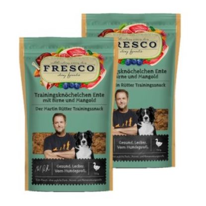 FRESCO M. Rütter Trainingsknöchelchen 2x150g Ente mit Birne und Mangold (FRESCO)