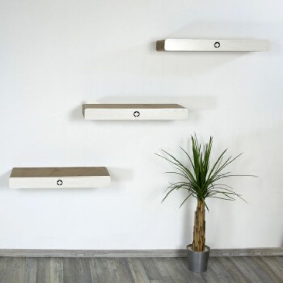 Canadian Cat Company 3er Set Kratzbrett Cloud für die Wand hellgrau (Canadian Cat Company)