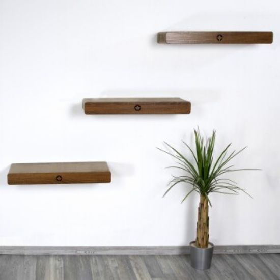 Canadian Cat Company 3er Set Kratzbrett Cloud für die Wand braun (Canadian Cat Company)