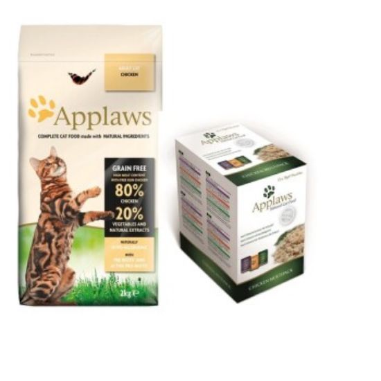 Applaws Adult Mischfütterungs-Set Applaws Adult Huhn 2kg + Applaws Multipack Adult Huhn Variation 12x70g (Applaws)