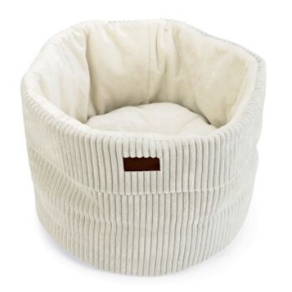 Designed by Lotte DBL Katzenkorb Ribbed hellgrau (Designed by Lotte)