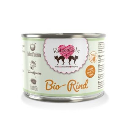KatzenLiebe Adult 12x200g Bio Rind (KatzenLiebe)