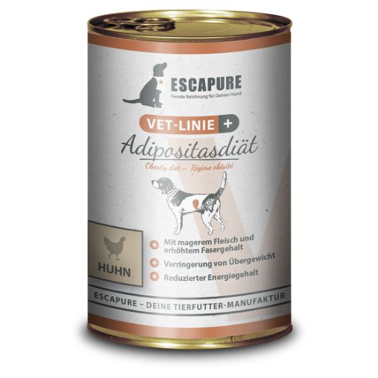 Escapure VET-Adipositas-Diät Hähnchen 6x400g (Escapure Vet)