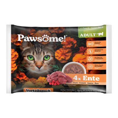 Pawsome Adult Ente Vorteilspack 4x85g (Pawsome!)