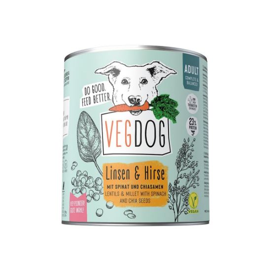 VEGDOG Adult Linsen & Hirse 6x800g (VEGDOG)