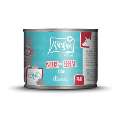 MjAMjAM VetCat Diät Niere Renal Rind 6x200g (MjAMjAM VetCat)