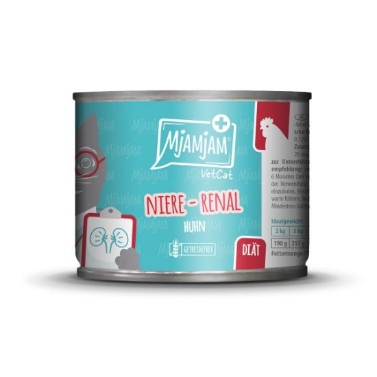 MjAMjAM VetCat Diät Niere Renal Huhn 6x200g (MjAMjAM VetCat)