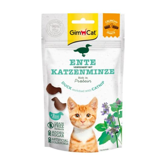 GimCat Crunchy Snacks Ente mit Katzenminze 50g (Gimcat)