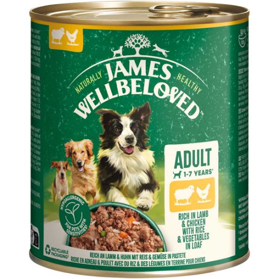 JAMES WELLBELOVED Adult Lamm & Huhn Pastete 6x800 g (James Wellbeloved)