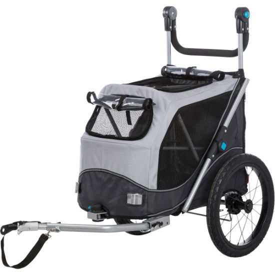Trixie Fahrrad-Anhänger für Hunde grau L (TRIXIE)