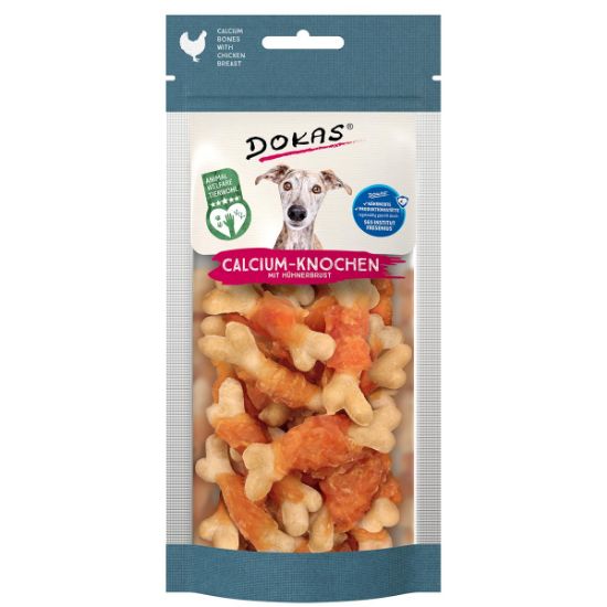 Dokas Calcium-Knochen mit Hühnerbrust 4x75g (Dokas)