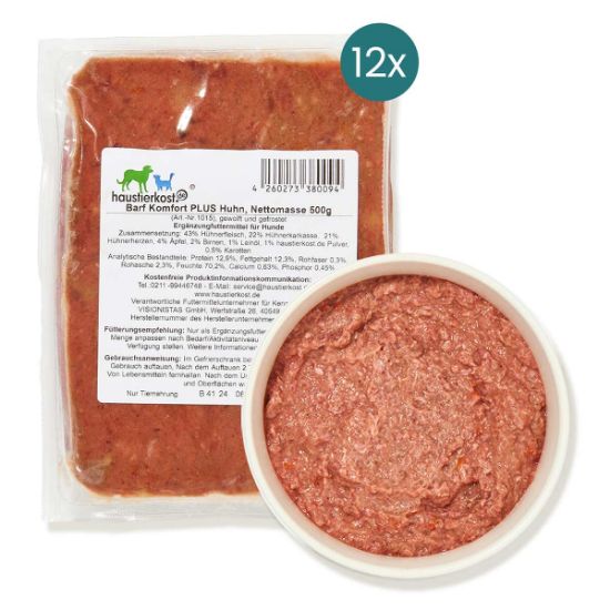 Haustierkost BARF Komfort PLUS Huhn 12x500 g (haustierkost)