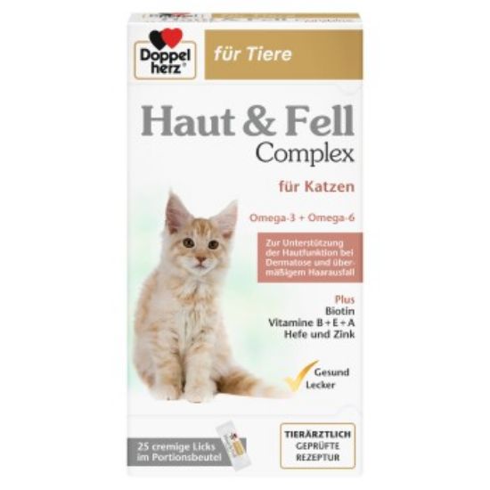 Doppelherz Haut & Fell Complex für Katzen 25x10 g (Doppelherz)