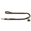 Hunter Verstellbare Führleine Sansibar Solid dunkelbraun L-XL (Hunter)