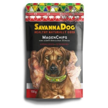SavannaDog Magen Chips vom südafrikanischen Strauß 150 g (SavannaDog)