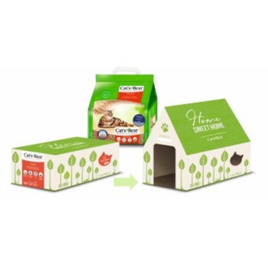 Cat's Best Aktion - Original Katzenstreu 4,3 kg + Katzenhaus (Cat's Best)