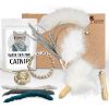Kater Kasimir "CATMOM" Deluxe Set mit 9 beliebten Katzenspielzeugen aus Naturmaterial und handgemachtem Armband (Kater Kasimir)