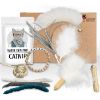 Kater Kasimir "CATDAD" Deluxe Set mit 9 beliebten Katzenspielzeugen aus Naturmaterial und handgemachtem Armband (Kater Kasimir)