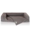 Knuffelwuff orthopädisches 2in1 Sofaschutz Hundebett Yona grau XL (Knuffelwuff)