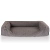 Knuffelwuff orthopädisches 2in1 Sofaschutz Hundebett Yona grau XL (Knuffelwuff)