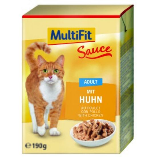 MultiFit Adult in Sauce 12x190g mit Huhn (MultiFit)