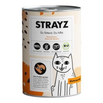 STRAYZ BIO 6x400g Gans und Kürbis (STRAYZ)