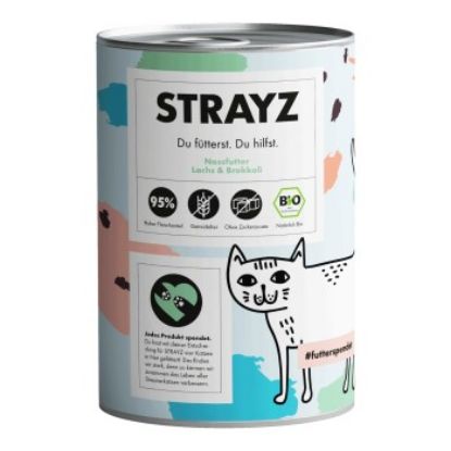 STRAYZ BIO 6x400g Lachs und Broccoli (STRAYZ)
