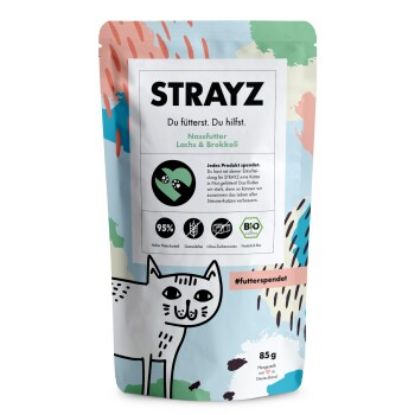 STRAYZ BIO 14x85g Lachs und Broccoli (STRAYZ)