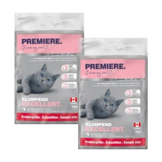 PREMIERE Excellent Babypuder Klumpstreu 2x6 kg (Premiere)