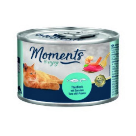MOMENTS Adult Thunfisch mit Garnelen 24x140 g (MOMENTS)