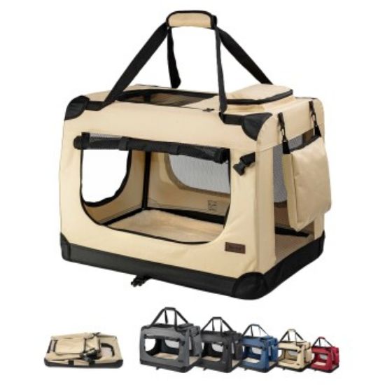Lionto Hundetransportbox - faltbar - beige XXL (Lionto)