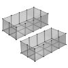 SONGMICS 2er set L-XL Freigehege mit Bodenplatten (SONGMICS)