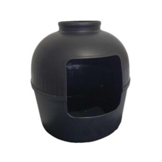 RHR Quality Katzentoilette Flower XXL schwarz (RHR Quality)