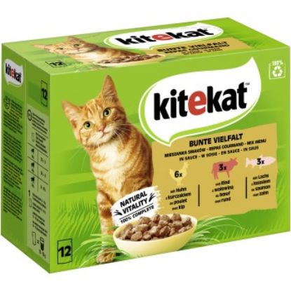 Kitekat Multipack Bunte Vielfalt in Sauce 12x85 g (Kitekat)