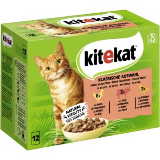 Kitekat Multipack Klassische Auswahl in Sauce 12x85g (Kitekat)