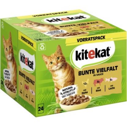 Kitekat Multipack Bunte Vielfalt in Sauce 24x85 g (Kitekat)