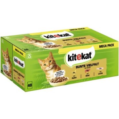 Kitekat Multipack Bunte Vielfalt in Sauce 48x85 g (Kitekat)
